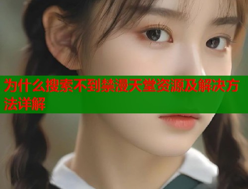 为什么搜索不到禁漫天堂资源及解决方法详解  第1张